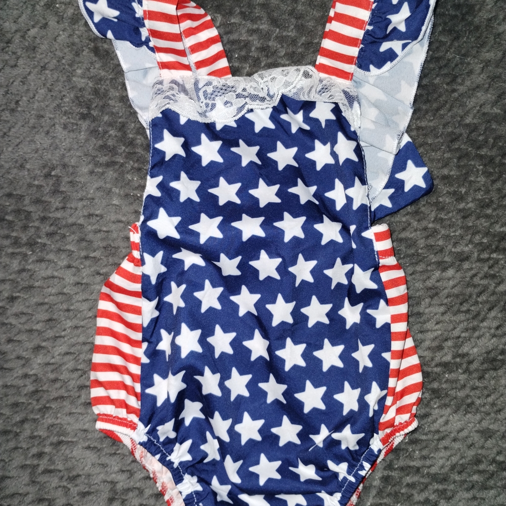 Star Patterned Baby Romper